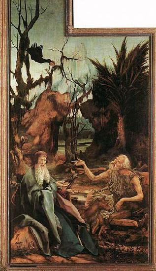 Matthias Grunewald Sts Paul and Anthony in the Desert Norge oil painting art